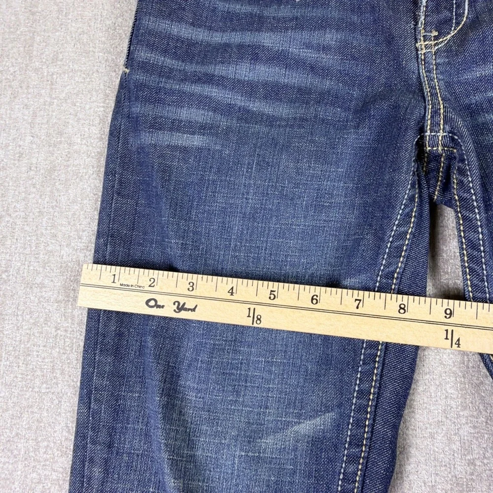 Aeropostale Jeans Girls Size 3/4‎ Blue Dark Wash Ankle Zipper Straight Leg